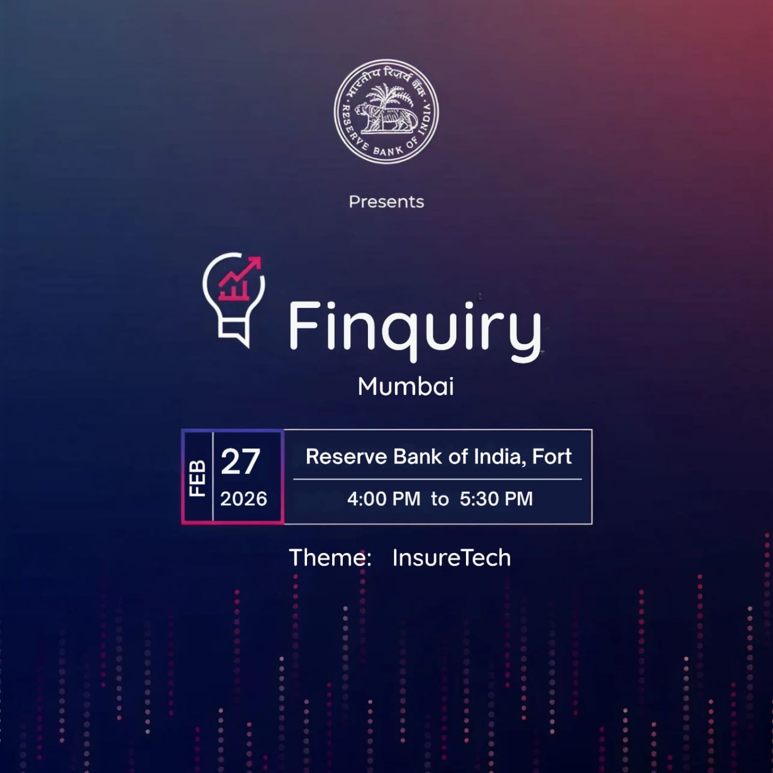 RBI will host the February 2026 edition of 'Finquiry'